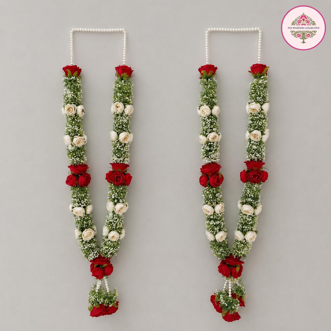 Royal Bloom Artificial Wedding Varmalas Set