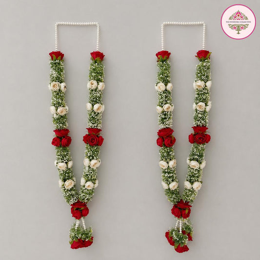 Royal Bloom Artificial Wedding Varmalas Set